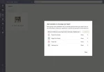 Microsoft Teams interface showing team creation and member management. Included with a genuine Microsoft Teams subscription in Office 365.