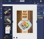 Screenshot of the Design Wizard Pro interface showing a variety of professional design templates.