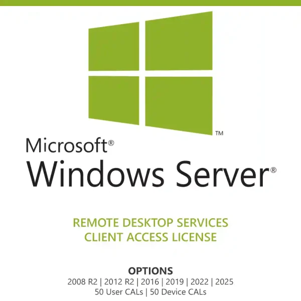 Windows Server RDS CALs license for 50 users or devices, for sale in the Philippines.