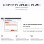 Nitro PDF Pro 14 license showing the feature to convert PDFs into editable Microsoft Word, Excel, and Office documents.