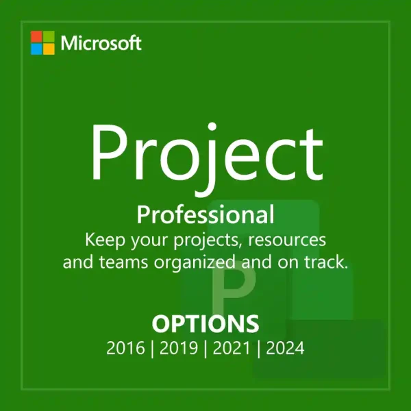 Project Professional license for versions 2016, 2019, 2021, and 2024, for sale in the Philippines.