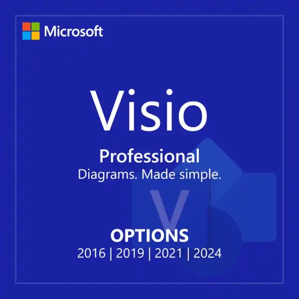 Visio Professional license for versions 2016, 2019, 2021, and 2024, for sale in the Philippines.