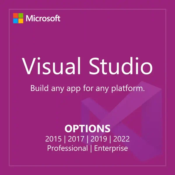Visual Studio license for 2015, 2017, 2019, and 2022 Professional and Enterprise editions for sale in the Philippines.