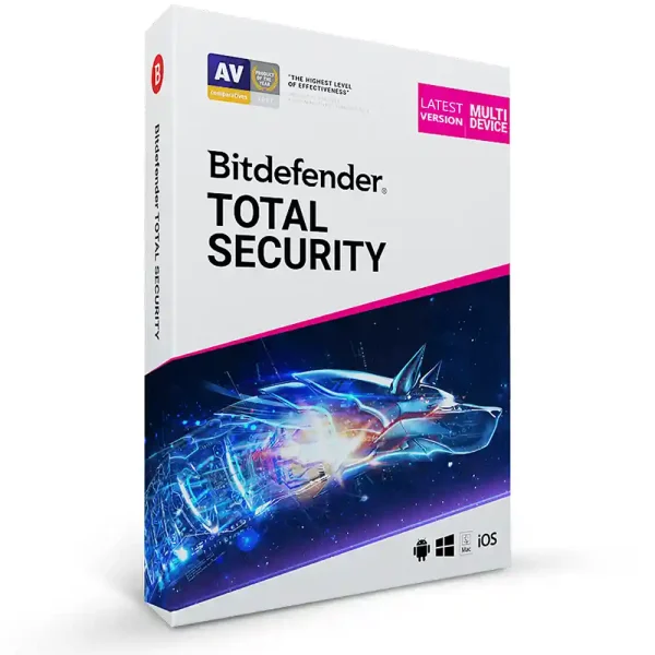 Bitdefender Total Security license for multi-device protection on Windows, Mac, Android, and iOS for sale in the Philippines.