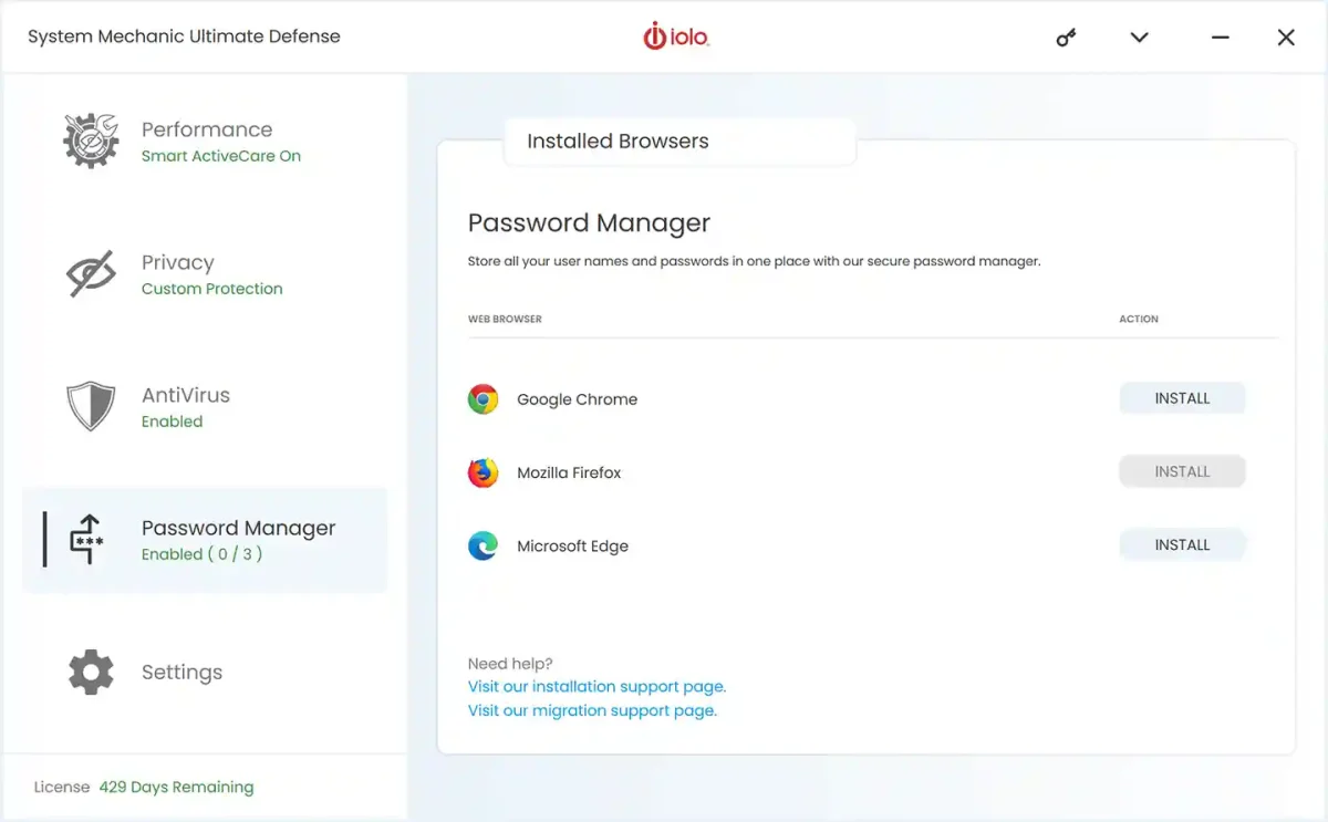 System Mechanic Ultimate Defense license ByePass password manager to securely store logins and passwords in the Philippines.