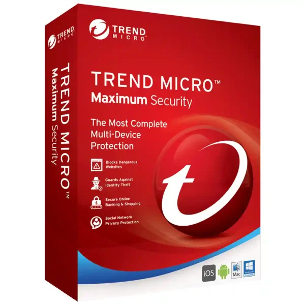 Trend Micro Maximum Security license for advanced protection on PC, Mac, and mobile for sale in the Philippines.