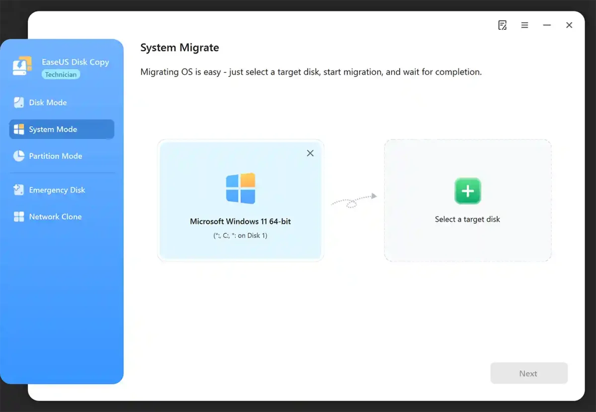 EaseUS Disk Copy Enterprise License System Mode for instant Windows OS migration in the Philippines.