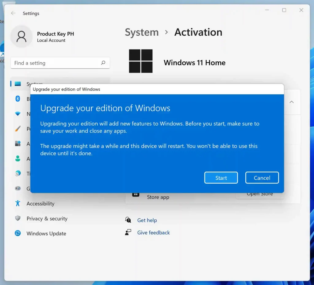 How to acitvate Windows 11