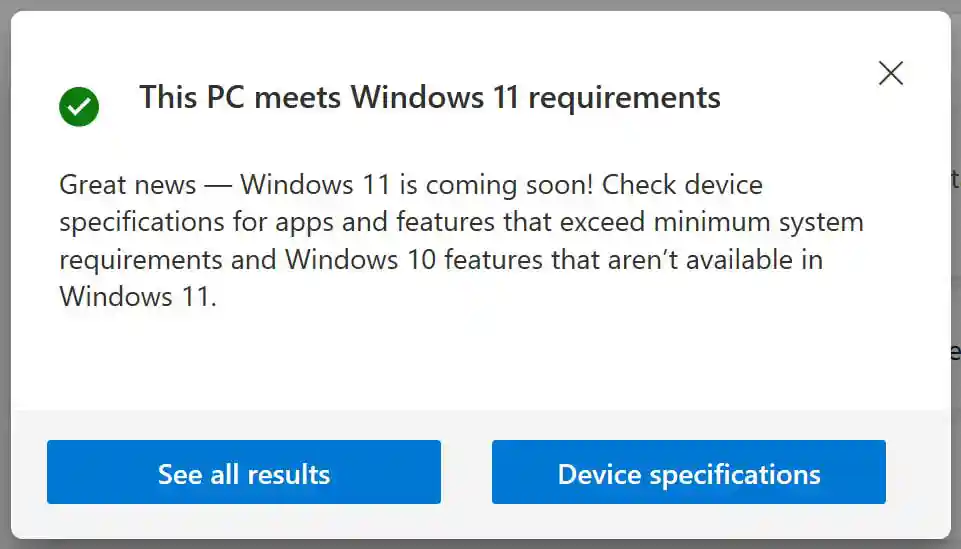 Windows 11 system requirements