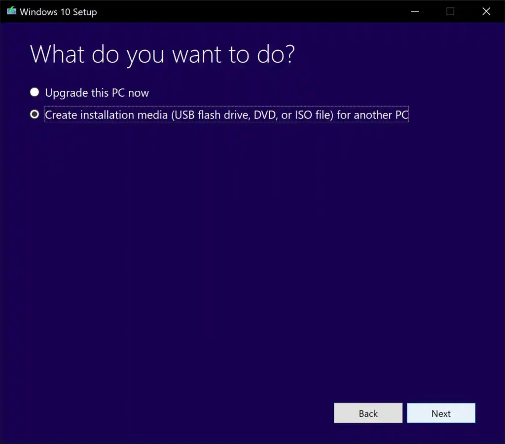 How to create Windows 10 installation media
