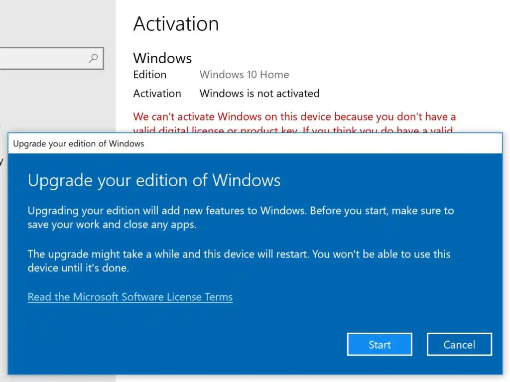 How to upgrade Windows 10 Home to Pro