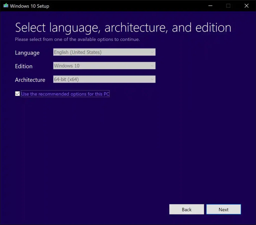 Windows 10 installation step by step guide
